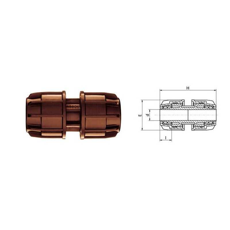 Buy RACCORDO MANICOTTO GIUNTO TUBO POLIETILENE IRRIFIT Ø 16x16 