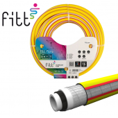 TUBO IRRIGAZIONE A 5 STRATI FLORA GIALLO Ø 3/4" FITT  - Tubo a 5 strati con rinforzo magliato con spirale, realizzato con materi