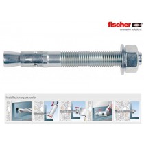 TASSELLO FBN II 10/30 (10X106) in acciaio zincato con fascetta espandente FISCHER - Tassello meccanico con elevatissimi carichi