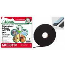 Guarnizione adesiva parafreddo MUSSTIK 20x3mm MAPPY ITALIA S.P.A. - Isolante acustico ed elettrico Guarnizione anticondensa di 