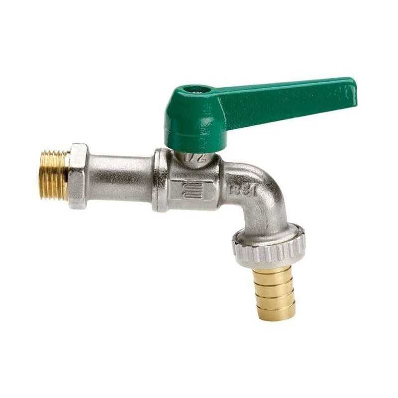 Rubinetto da giardino pesante Eko 1/2" resistente al gelo ENOLGAS BONOMI SPA - Rubinetto a sfera curvo, fil. maschio con leva v Rubinetto da giardino pesante Eko 1/2" resistente al gelo ENOLGAS BONOMI SPA - Rubinetto a sfera curvo, fil. maschio con leva v