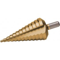 FRESA CONICA ALLARGAFORI A GRADINO da 6mm a 39mm FERVI  - Fresa conica allargafori a gradino per lamiere alluminio, acciaio, leg
