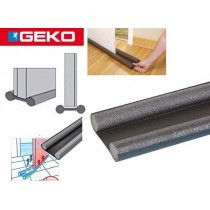PARASPIFFERO DOPPIO SOTTOPORTA 95cm GREY GEKO - Paraspiffero in polietilene espanso e tessuto impermeabile. Si infila sul fondo