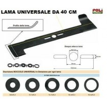 LAMA RASAERBA UNIVERSALE lunghezza 400 mm - 
