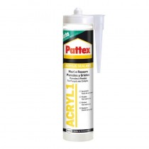 SILICONE ACRILICO ACRIL-ONE GRIGIO 300ml PATTEX PATTEX - Sigillante poliacrilico in dispersione acquosa ideale per sigillare cr