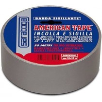 NASTRO AMERICAN TAPE SARATOGA mm 50x25 mt GRIGIO SARATOGA - Banda sigillante per tutte le riparazioni domestiche che richiedono