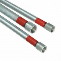 TUBO SENZA SALDATURE zincato vite a manicotto Ø 6" spess. 5mm   - Tubo zincato acqua-gas filettabile UNI ISO 7-1, con manicotto 