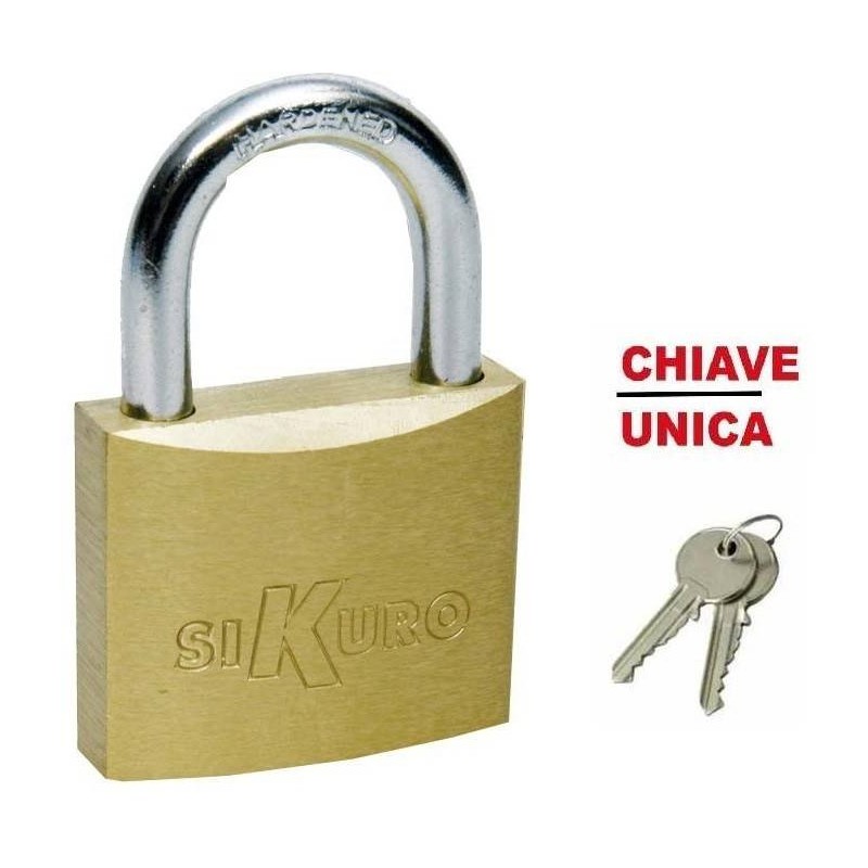 Buy LUCCHETTO OTTONE SIKURO KA CHIAVE UNICA 30mm 
