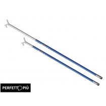 ASTA TELESCOPICA APPENDIABITI ARMADIO IN METALLO PLASTICATO estensibile 90 - 150cm PERFETTO  - Asta telescopica in metallo tondo
