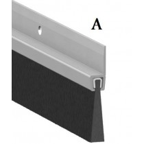 Supporto alluminio per bare strip Siat portoni, barre da 2,5m Tipo A - Guaine di supporto in alluminio semplici o alettate a s