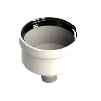 TAPPO CIECO FEMMINA CON GUARNIZIONE STAPPOC8 Ø 80mm - Tappo cieco femmina orizzontale / verticale in polipropilene bianco Guar