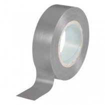 Nastro isolante antifiamma da elettricista Grigio 19 mm x 25 mt per isolare fili, cavi elettrici e di telecomunicazione   - Nast