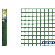 Rete plastica maglia QUADRA mm 5x5 VERDE H 100cm TENAX - È ideale applicata su cancelli e recinzioni di ogni tipo Impedisce il 
