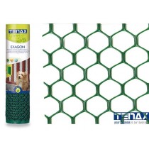 RETE PLASTICA MAGLIA ESAGONALE VERDE H 80cm TENAX - È ideale su balconi e cancellate Impedisce la caduta di oggetti ed il passa