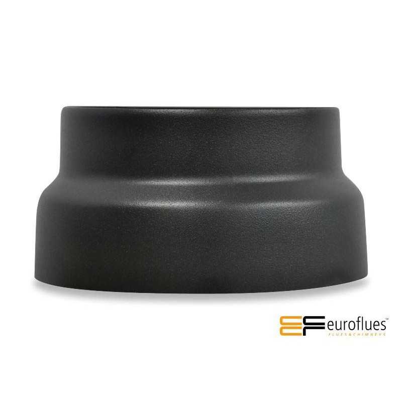 Riduzione smaltata per tubi stufa legna NERO OPACO 14M-15F - Riduzione per stufa In acciaio smaltato Colore NERO OPACO