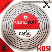 CANALINA ADESIVA IN ROTOLO 5 Metri BIANCA ROSI MATERIALE ELETTRICO SRL - 