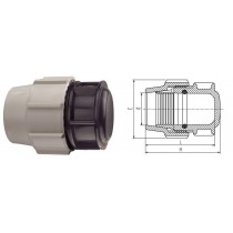 TAPPO FINE LINEA TUBO POLIETILENE PLASSON Ø 63mm PLASSON - I raccordi a compressione BIANCO &amp; NERO PLASSON sono idonei all’