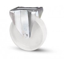 RUOTA 118BIS/A NYLON CUSCINETTO STAFFA FISSA Ø 80x30mm AVO - Supporto fisso con ruota in nylon (Poliammide 6, PA6) AVO - VALSEC
