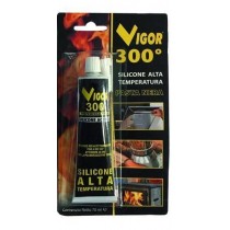 SILICONE VIGOR ALTE TEMPERATURE PASTA ROSSA 70ml   - Pasta siliconica NERA acetica monocomponente 
modulo elastico elevato 
per 