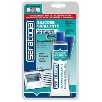 Silicone sigillante acetico antimuffa per bagni e infissi resistente alla muffa 60ml - Bianco SARATOGA - ✅ Sigillante siliconic
