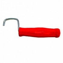 Giragabbiette tiragabbiette manuale con manico plastica   - Giragabbiette con manico in plastica rosso
