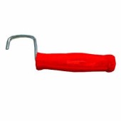 Giragabbiette tiragabbiette manuale con manico plastica   - Giragabbiette con manico in plastica rosso