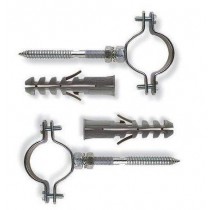 COLLARI FISSAGGIO TUBI CPT CON TASSELLO Ø 2"½ 2 pezzi - Collari pesanti CPT Collare in acciaio zincato con sistema di chiusur