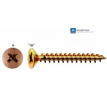 VITI PANEL-VIT TROPICALIZZATE TSP Per Legno E Truciolare 3,5x35 MUSTAD - 
