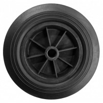 RUOTA NYLON GOMMA PIENA 180x45 MOZZO 20x60   - 