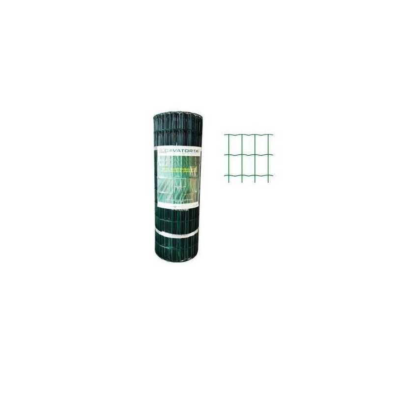 RETE MARGHERITA PLASTCATA ONDULATA 100x50 H200 CAVATORTA - Rete plasticata ondulata. Maglia 100x50. Filo diametro 1,80 mm. Roto