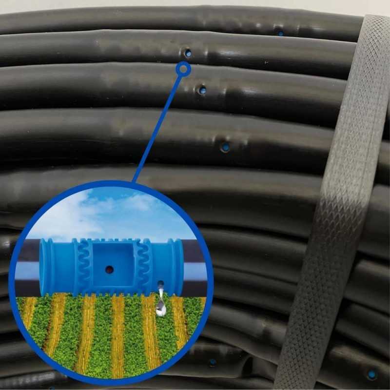 Buy TUBO IRRIGAZIONE A GOCCIA Ø 16mm NERO 50 metri con gocciolatore a pastiglia autopulente 