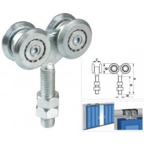 CARRELLO SCORREVOLE 4 CUSCINETTI 24mm - 