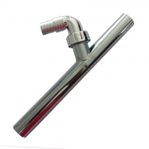 CANOTTO CON ATTACCO SCARICO LAVATRICE Ø 26mm CROMATO - 