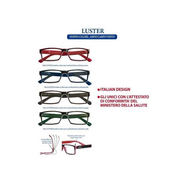 OCCHIALI PRESBIOPIA ESPRESSOCCHIALI MODELLO Luster - Linea LUSTER - Occhiali da lettura con confezione- Montatura: unisex, in OCCHIALI PRESBIOPIA ESPRESSOCCHIALI MODELLO Luster - Linea LUSTER - Occhiali da lettura con confezione- Montatura: unisex, in