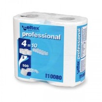 CARTA IGIENICA PURA CELLULOSA 2 VELI  500 STR. 4 ROTOLI   - 