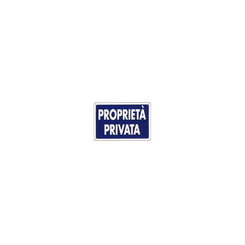 Buy CARTELLO ALLUMINIO "PROPRIETA PRIVATA" 30x20 