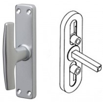 Maniglia finestra Alox Gabry argento nuova EZ + Q7 400407001 GHIDINI - GHIDINI 400406001 Maniglia Cremonese Alox serie Gabry pe