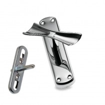 Maniglia per finestra serie Farfalla graz + quadro 7mm placca alta GHIDINI - Maniglia per finestra cremonese Ziral serie Farfal
