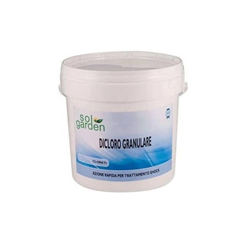 Buy Dicloro granulare a rapida dissoluzione -55% SolGarden per un'azione disinfettante sicura e veloce 5000 g 