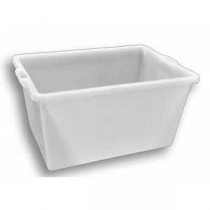 CASSA PLASTICA RETTANGOLARE 60x80x50 220lt BIANCA   - 