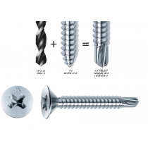 Vite autoperforante ed autofilettante DRILLEX® TSP PH 3,5x38 per lamiere e laminati metallici senza preforo MUSTAD - 