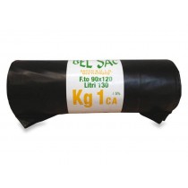 Sacchi immondizia EXTRA RESISTENTI 100g 80x110 rotolo da 10 pezzi - 