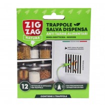 Trappola per le farfalline del cibo ZIG ZAG Salva Dispensa - Trappola adesiva preincollata con specifico feromone che attira l