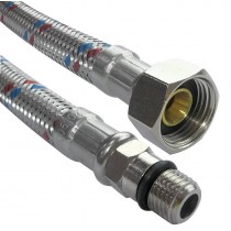 Buy Tubo flessibile acciaio inox attacco F 3/8" x M10 lunghezza 20cm per il collegamento rubinetto miscelatore 