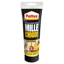Mastice adesivo a base d'acqua MILLECHIODI ORIGINAL 250g PATTEX  - Adesivo acrilico in dispersione acquosa caratterizzato da una
