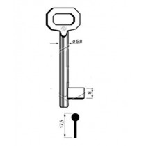 Chiave patent passepartout UNIVERSALE 5012 Bronzata - 