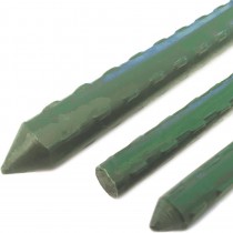 Canna tutore in acciaio plastificato verde Ø 11 mm 150cm per sostegno piante, fiori e ortaggi   - Canna tutore in acciaio plasti