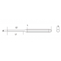 Buy Bollini cacciaspine in acciaio cromato Beta-32 lunghezza 150mm Ø 5mm 