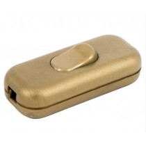 Interruttore abatjour bipolare Oro ELETTROCANALI - Interruttore per lampada A2 Materiale Termoplastico Colore Oro Resistenza al