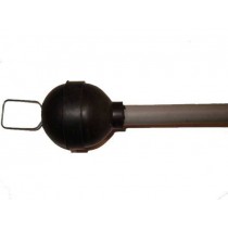 Stramazzo per STIR-BLITZ per cassetta di scarico WC modello vecchio - Sfera in para Ø 58 mm Asta troppo pieno Ø 47 mm Con ganc